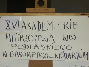 Akademickie Mistrzostwa Województwa Podlaskiego w Ergometrze Wioślarskim